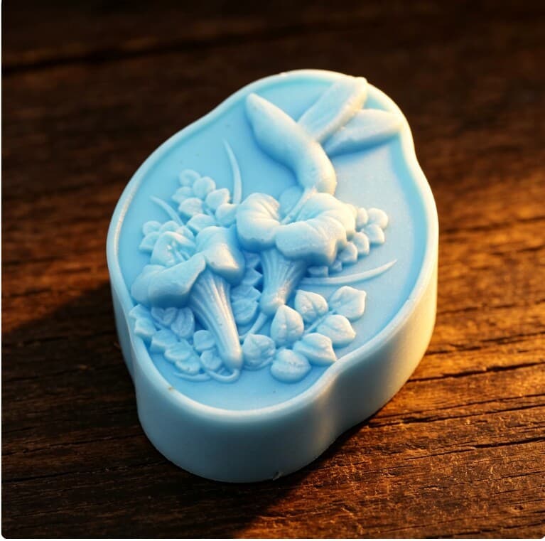 C775 handmade soap mold silicone soap mold soap mold silicone soap mold hummingbird and flower