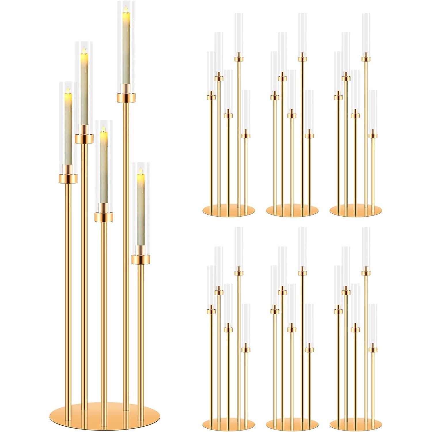 New wedding props, backgammon candlestick ornaments, hotel decoration supplies, romantic candlelight dinner candlestick decoration