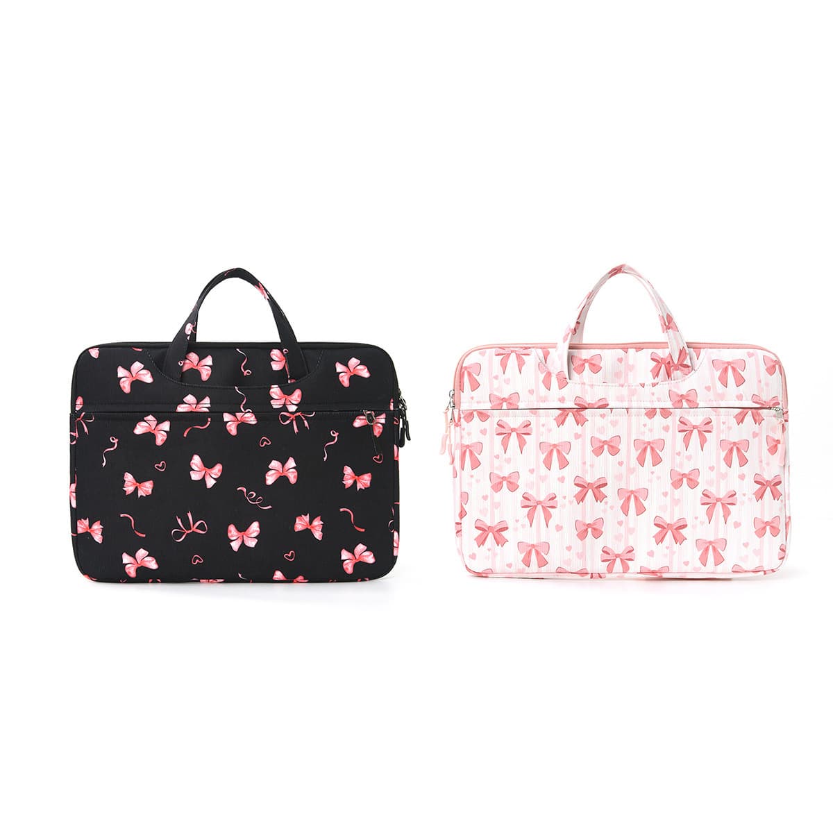 Cross-border Niche Bowknot Handheld Laptop Bag Portable Sleeve Large Capacity Tote