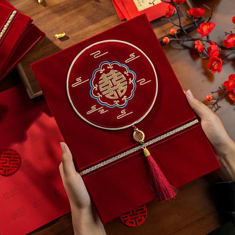 Gift book, wedding accounting book, gift red book, guest sign-in, Chinese style gift book, wedding gift receiving and happy event, one-stop shipping