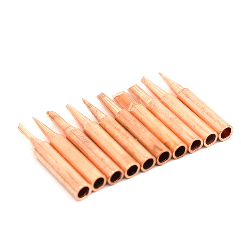 Pure Copper Soldering Iron Tip 900m Bare Copper Purple Copper Heat Conduction Good for Soldering And Marking