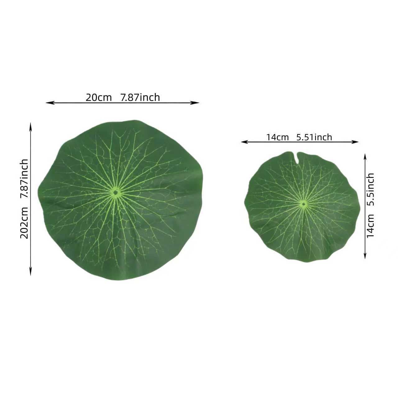 Lotus Leaf Floating Decoration Artificial Lotus Leaves Water Lily Fish Tank Landscape Green Plant Ornament Floral Arrangement