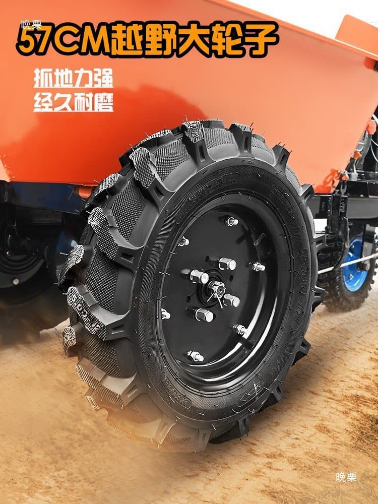 Agricultural dump truck, electric diesel hand-pushed tricycle, hopper vehicle, heavy-duty slope climbing, breeding, construction material transport
