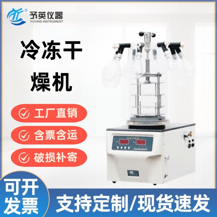 Yuying FD Series Freeze Dryer Benchtop Vacuum Lyophilizer Factory Supply Small Energy-Saving Freeze Dryer