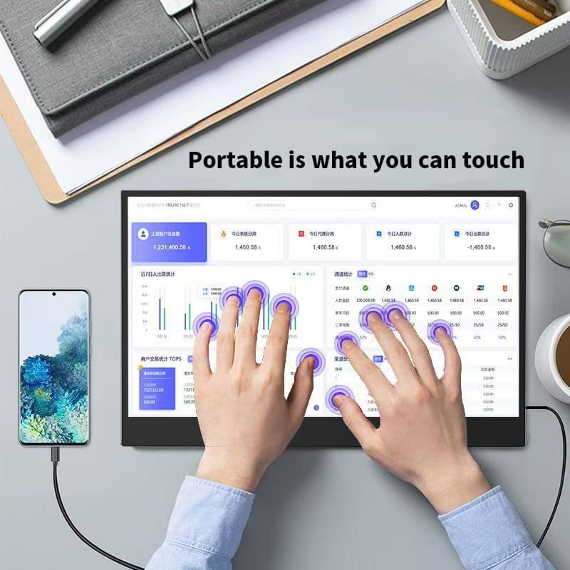 New 15.6-inch portable touchscreen monitor with ultra-high definition, compatible with Switch, convenient to carry (JD.com)