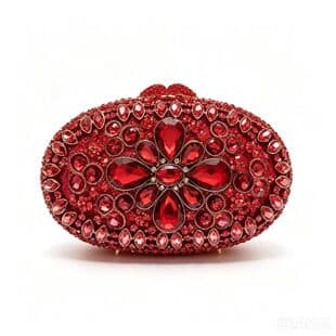 Stone Clutch Bag Cross-border Crystal Rhinestone Evening Bag Party Banquet Dress Bag Handheld Women's Bag Full Rhinestone