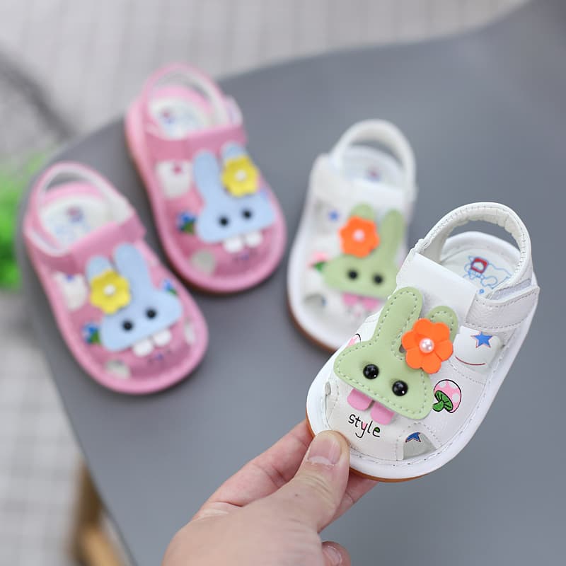 Squeaky Shoes for Baby Girls, Soft Sole Sandals, Infant Walking Shoes, Toddler Shoes for 0-1 Year Old, Boys Summer Walking Shoes