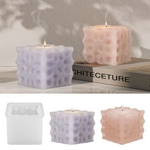 DIY Cube Honeycomb Scented Candle Silicone Mold Rubik's Cube Shape Decoration Resin Mold