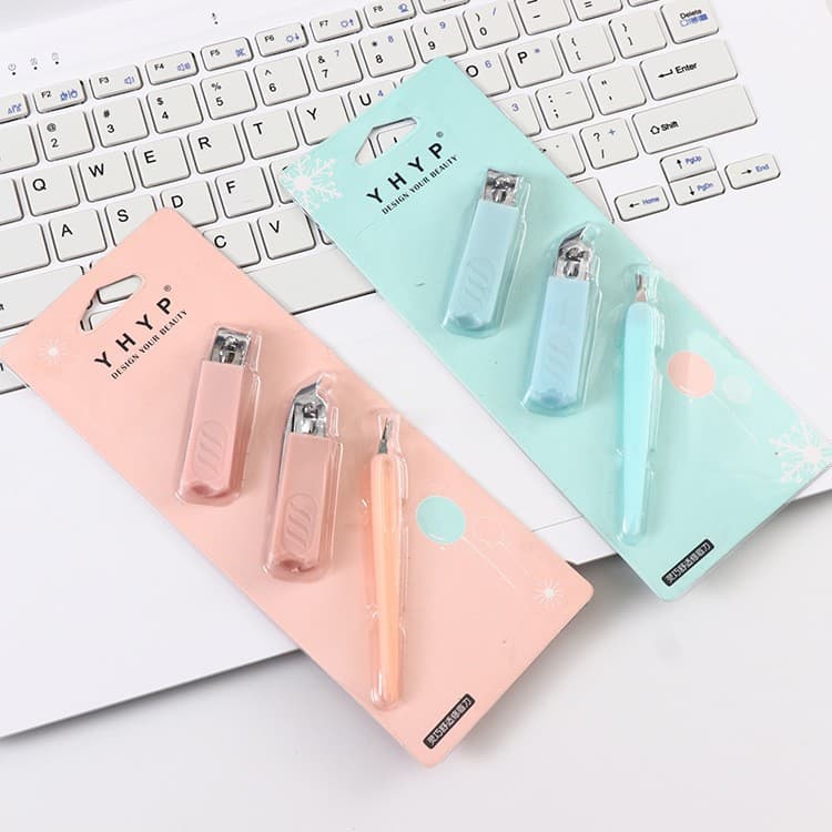 Nail Clipper 3-Piece Set, Straight and Slanted Edge Nail Clippers, Manicure Tool Set, Cosmetic Tool Kit, Dollar Store Supply