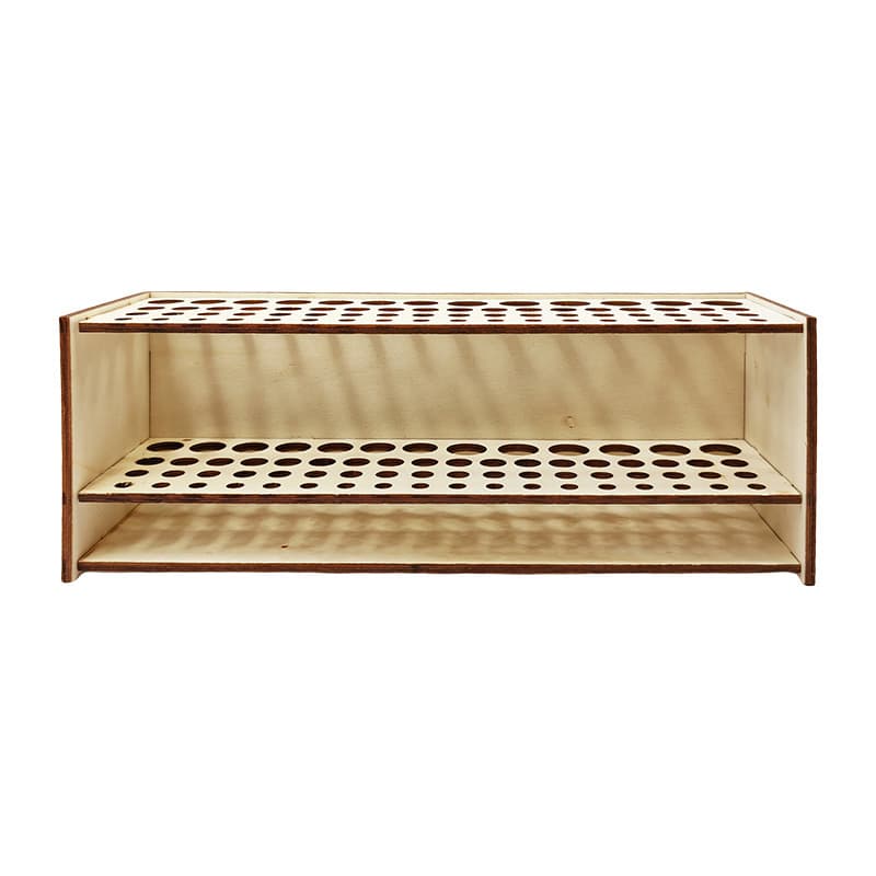 Cross-border Wooden Brush Holder, Multi-hole 67-slot Desk Pen Storage Stand, Marker Organizer