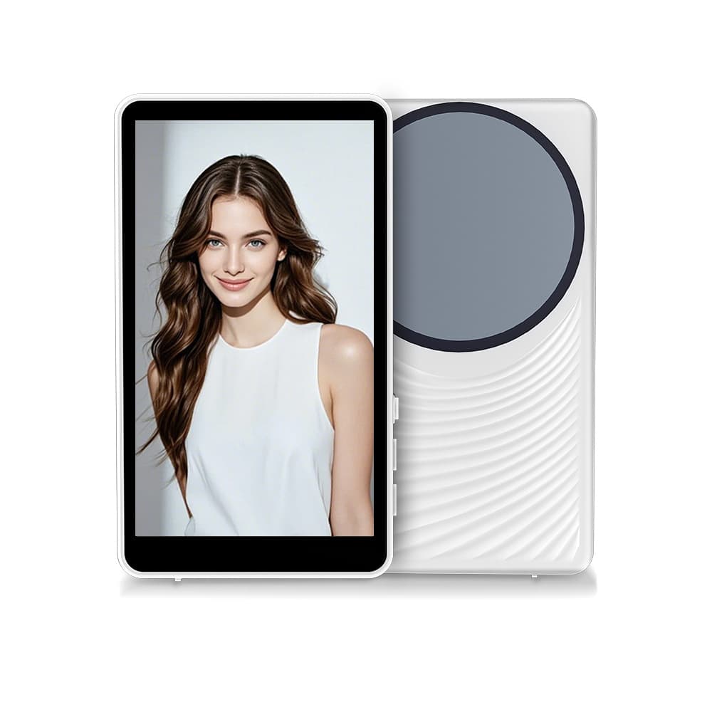 Dropshipping Rear-Facing Selfie Ripple Screen Mirroring Wireless Magnetic Phone Screen Mirror for Live Streaming and Photography