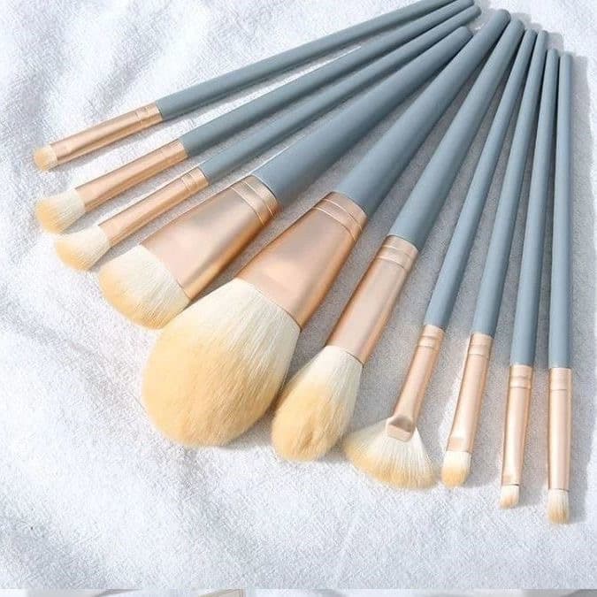 10 Blue Bridge Makeup Brush Set Full Set Cangzhou Powder Brush Eyeshadow Brush Foundation Brush Ultra Soft Setting