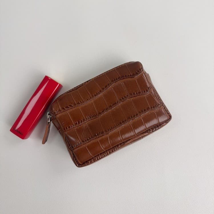 Crocodile Pattern Leather Coin Purse Earphone Key Holder Clutch Storage Bag Card Holder Card Sleeve Wallet 2025 New Style