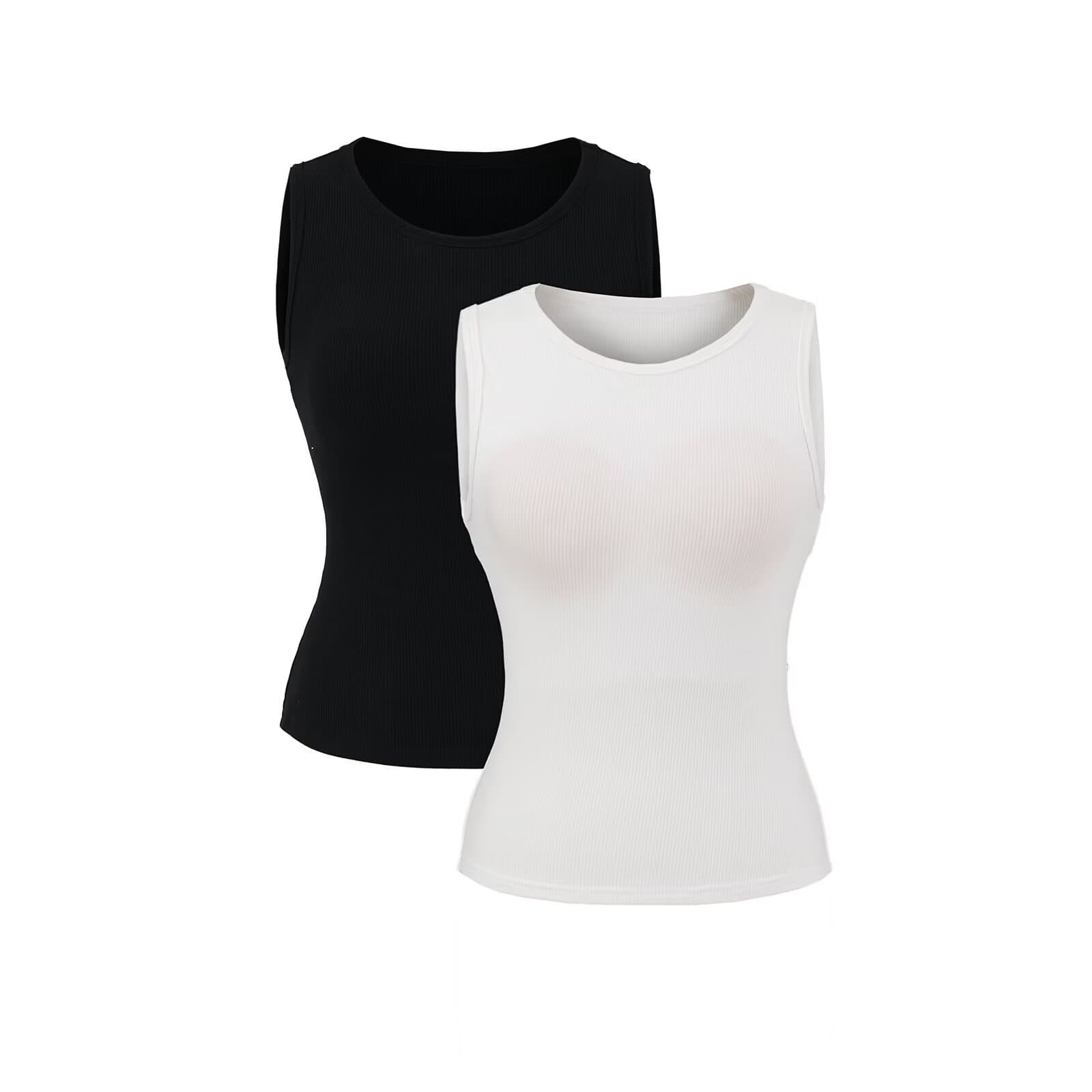2025 Summer U-neck Short I-shaped Vest Skinny Slim-fit Trendy Backless Sleeveless Top