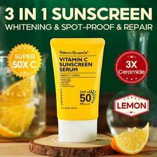 Cross-border VIBRANT GLAMOUR Vitamin C Sunscreen 30g SPF50+ In Stock Factory Wholesale
