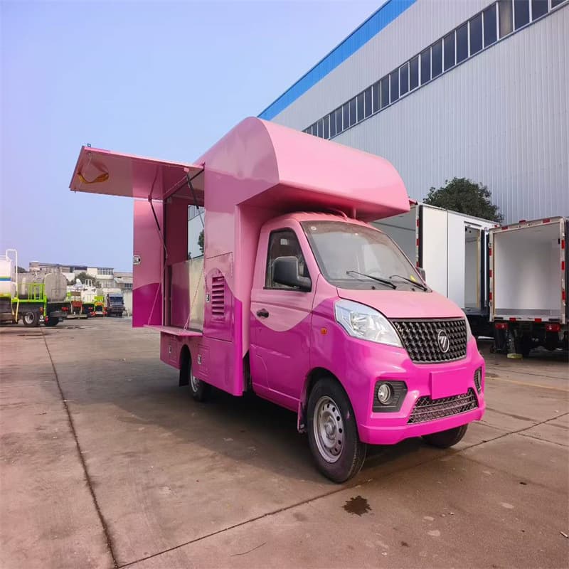 Mobile stall van expands large space dining car car market temple fair ice cream milk tea cart