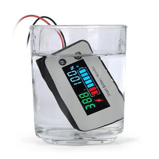 Car Electric Vehicle Motorcycle Lead-Acid Lithium Battery Voltage Percentage Meter Head Detection Tester 8-100V