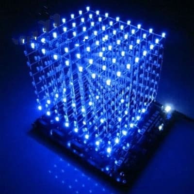 3D 8 Light Cube DIY Kit (573+2803+5a60s2) 8*8*8 Light Cube Kit with Materials