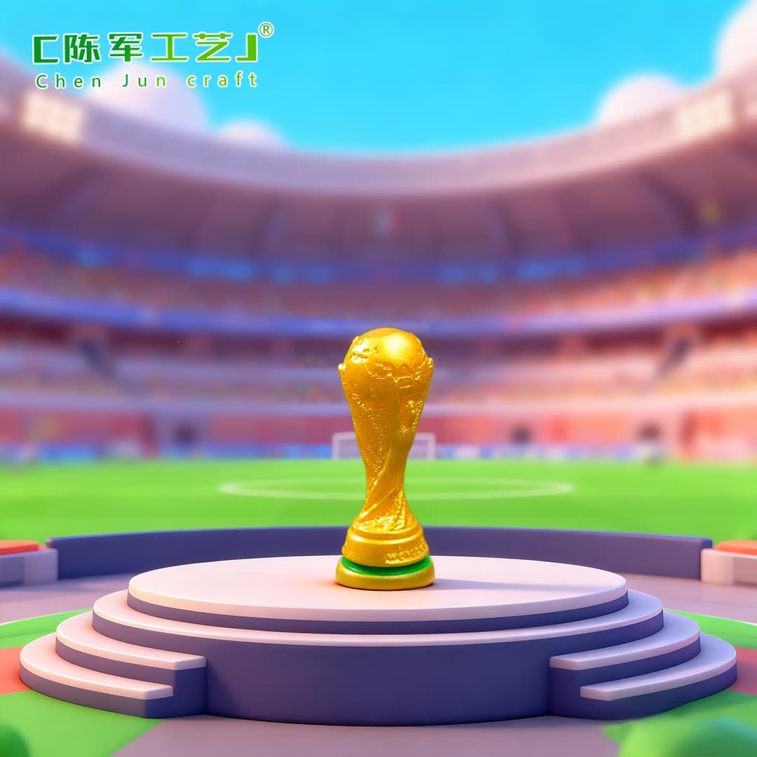 Cross-border New Product Hercules Cup Simulation Football Trophy Model DIY Decoration Accessory Mini Desktop Small Ornament