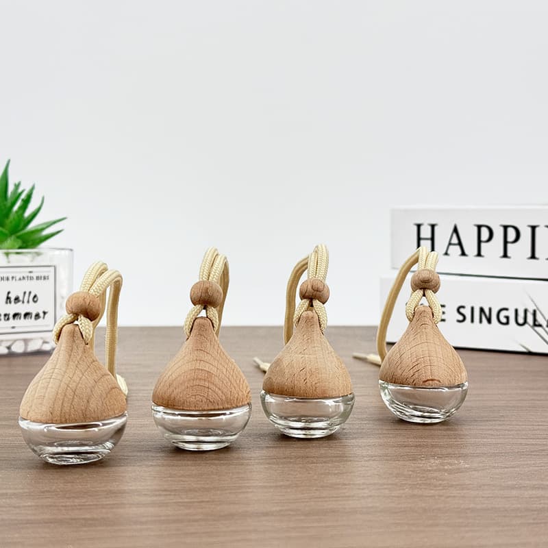 Water Drop Perfume Bottle Car Hanging Ornament Car Air Freshener Empty Bottle Cosmetic Bottle