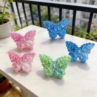 Flower Butterfly Scented Candle Silicone Mold DIY Butterfly Chocolate Fondant Cake Decoration Baking Mold
