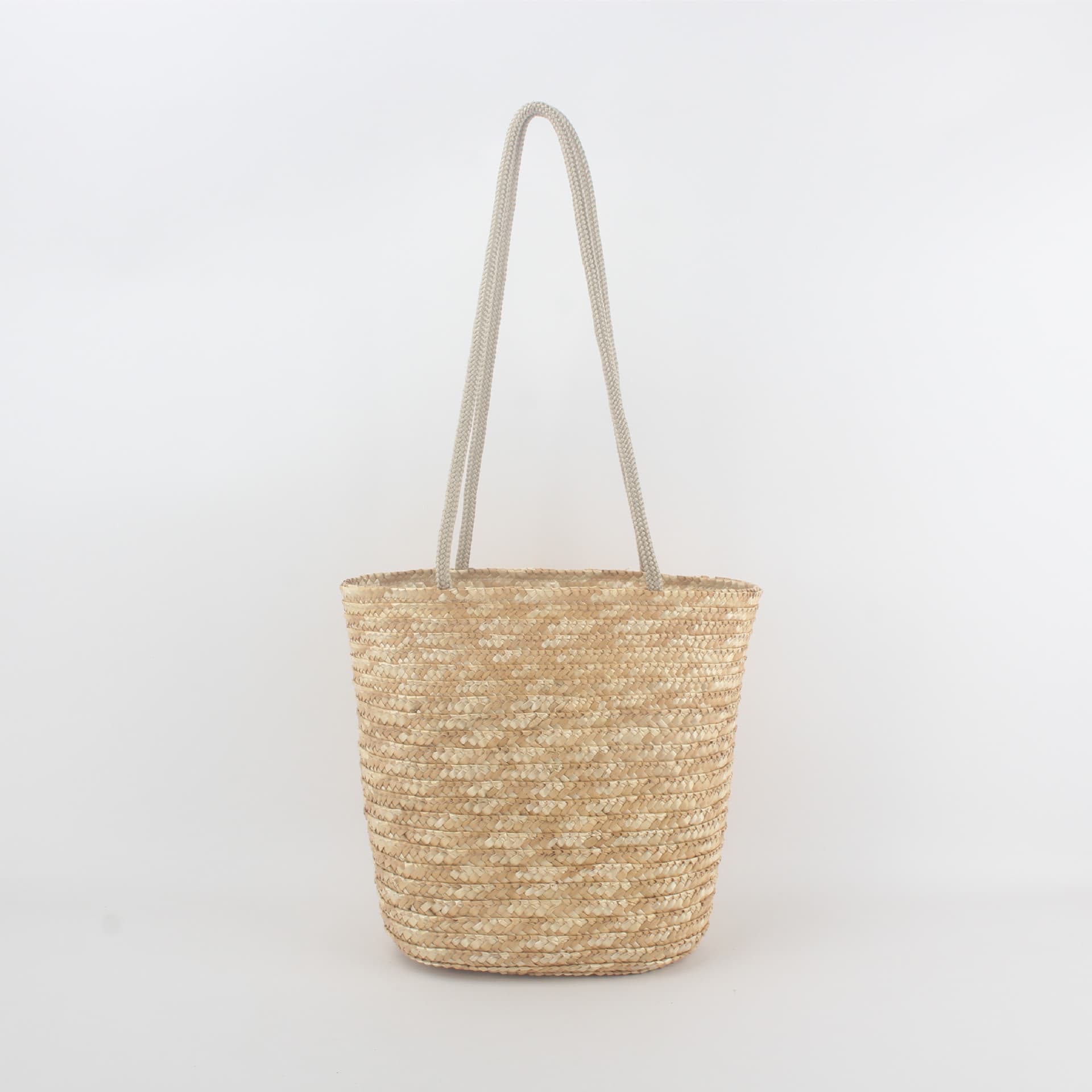 Dropshipping Cylinder Wheat Straw Women's Bag Beach Bag Straw Woven Craft Versatile Nordic Style Woven Bag