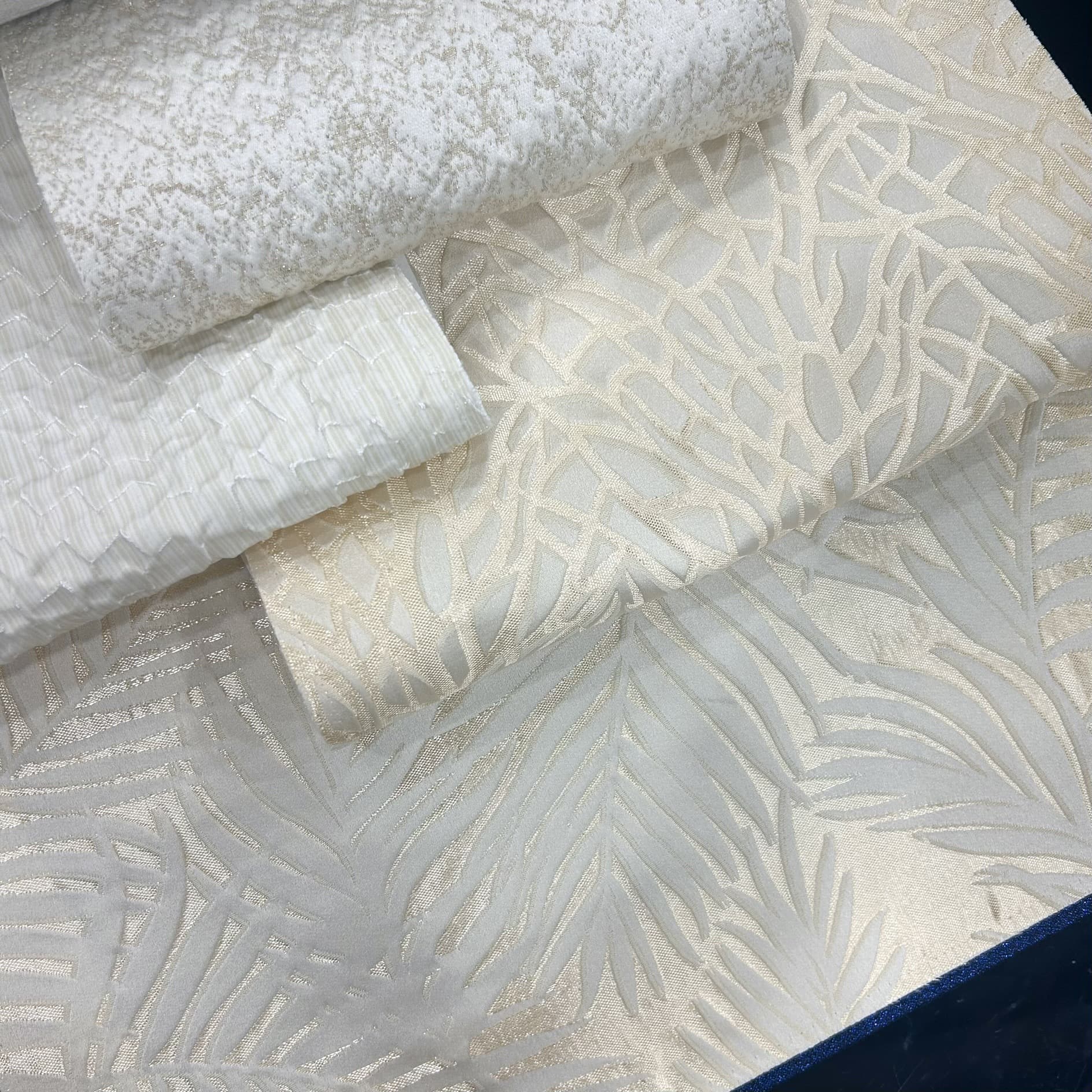 280cm Wide Silk Gold Thread Jacquard Fabric, Wide Imitation Silk Geometric Modern Minimalist Retro American Jacquard