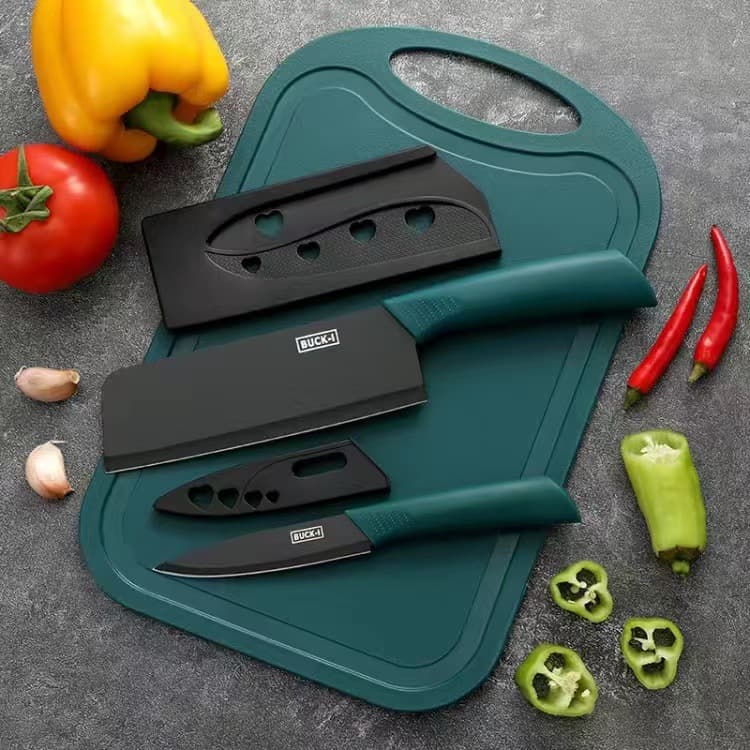 Yangjiang Kitchen Knife Set for Home Use, Bone Chopping Knife, Complete Kitchen Knife Set with Cutting Board, Fruit Knife, Sugarcane Knife