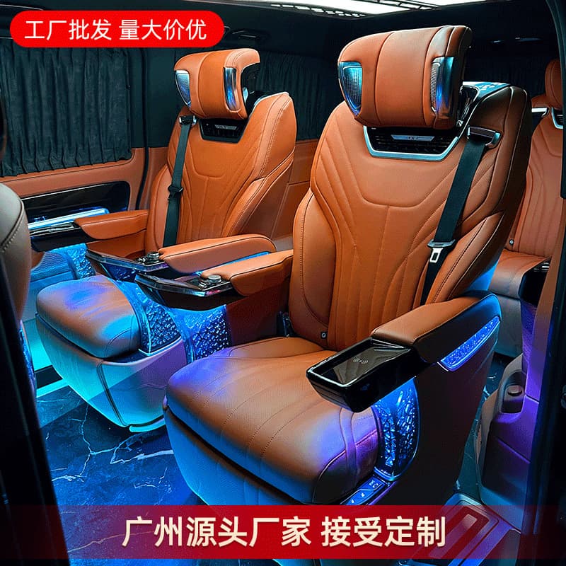 Factory direct operation suitable for Mercedes-Benz Viano V260 car modification special sofa bed aviation seat