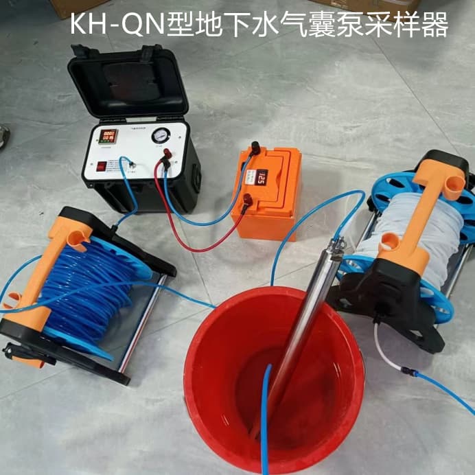 Groundwater Bladder Pump Sampler: Water quality bladder pump, groundwater sampler, factory stock available.