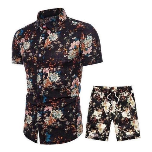 Multi-platform Dropshipping Sports Breathable Quick-Dry Short Sleeve Shirt and Shorts Set, European and American Cross-Border Beachwear