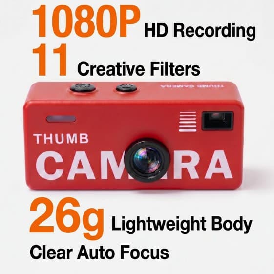 G6 Thumb Camera 1080 HD Small Camera Outdoor Sports Student Party Pocket Photo Video Small Camera