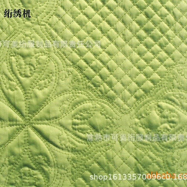 Material-provided quilted embroidery processing for clothing, home textiles, leather fabrics, quilting techniques, quilted cotton, sample-based tuck cotton customization, embroidery