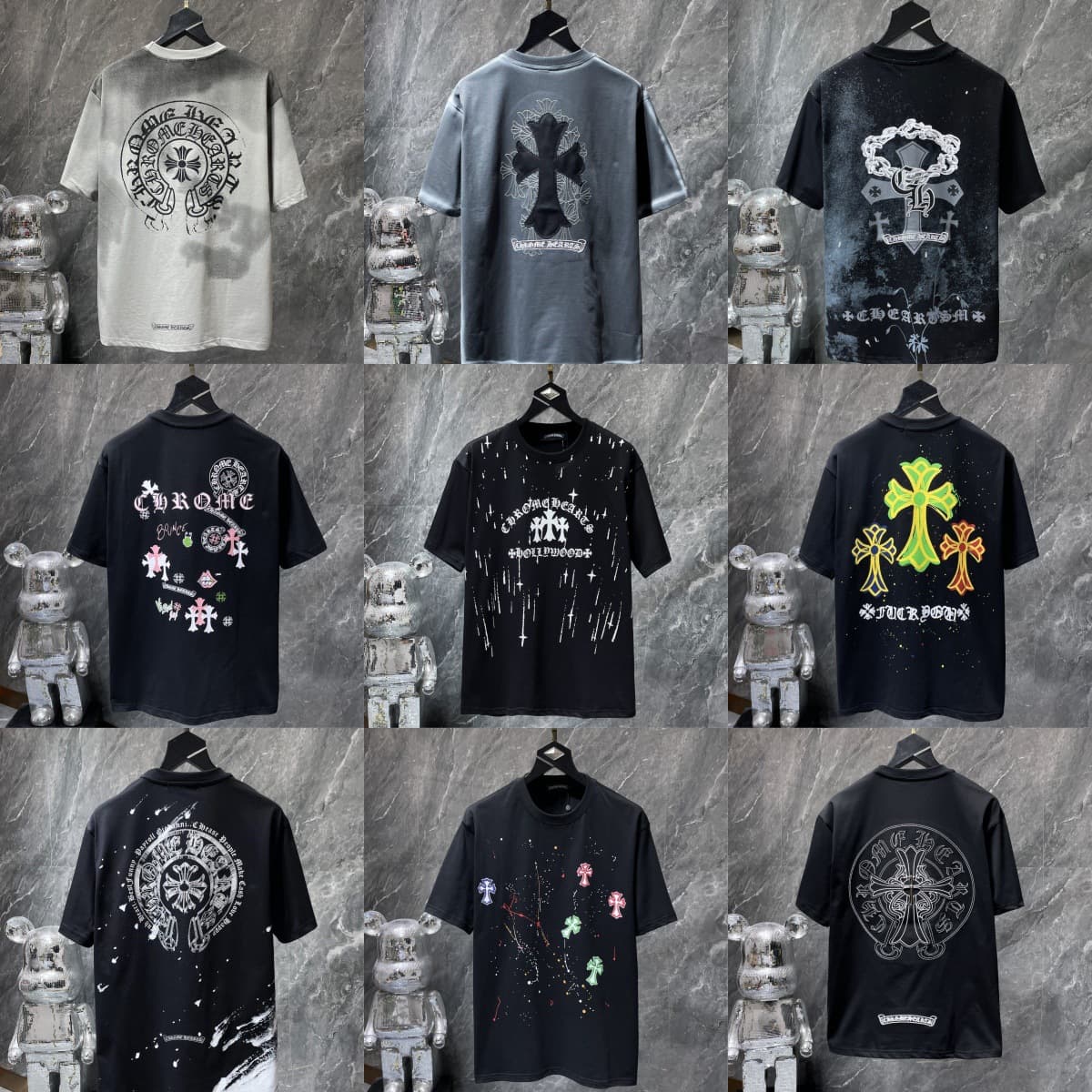 Cross-border Chrome Hearts 25SS New Correct Version Summer Short Sleeve European and American Street Trend Unisex T-Shirt