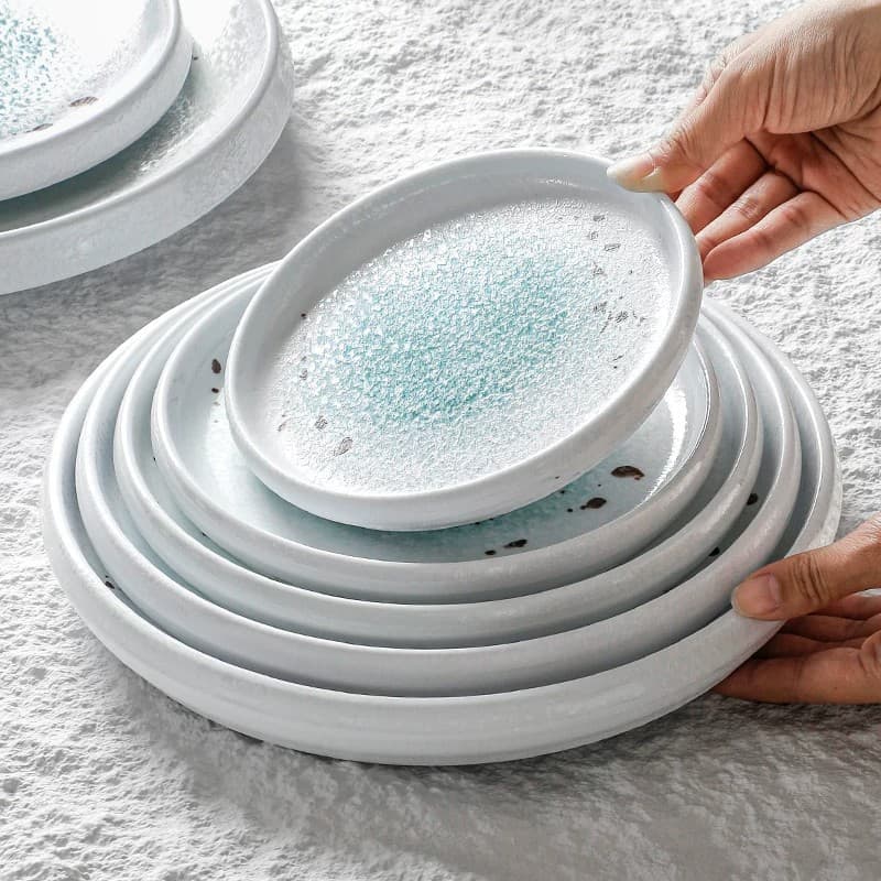 Melamine tableware hot pot plate hotel restaurant dish plastic dinner plate imitation porcelain cold dish mixed cold dish round plate commercial