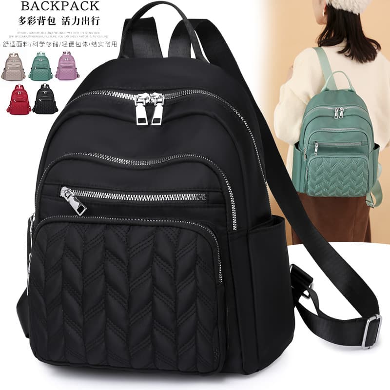 Backpack Women's Backpack 2025 New Korean Version Oxford Cloth Canvas Fashion Versatile Large Capacity Travel Bag School Bag