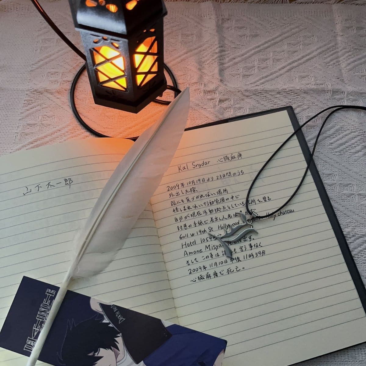 Death Note Peripheral Notebook - Deathnote Yagami Light Manga Anime Cosplay Notebook