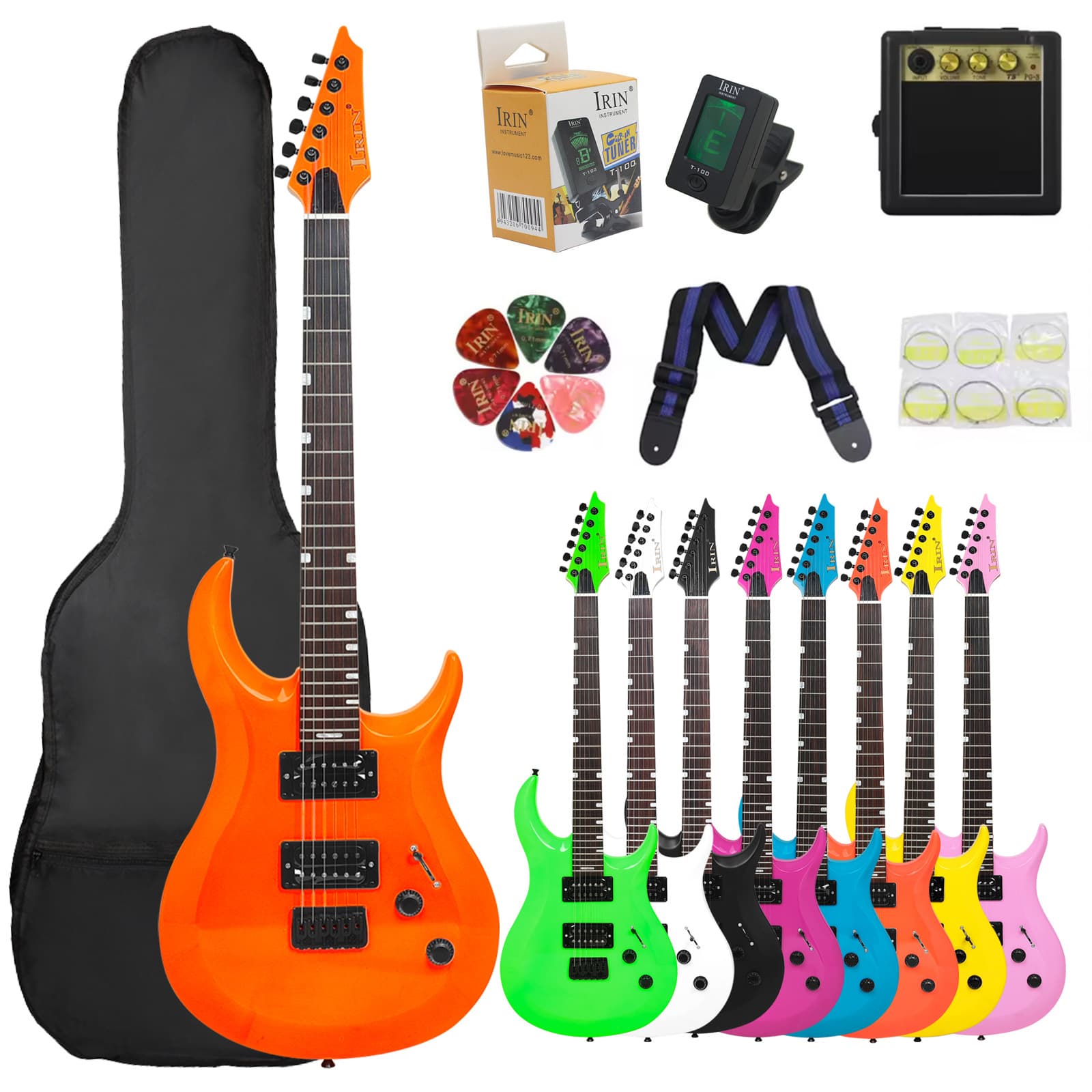 Cross-border R-370 High-end Electric Guitar Dual Humbucker Pickups 24-Fret Electric Guitar Set Rock Instrument Student Guitar