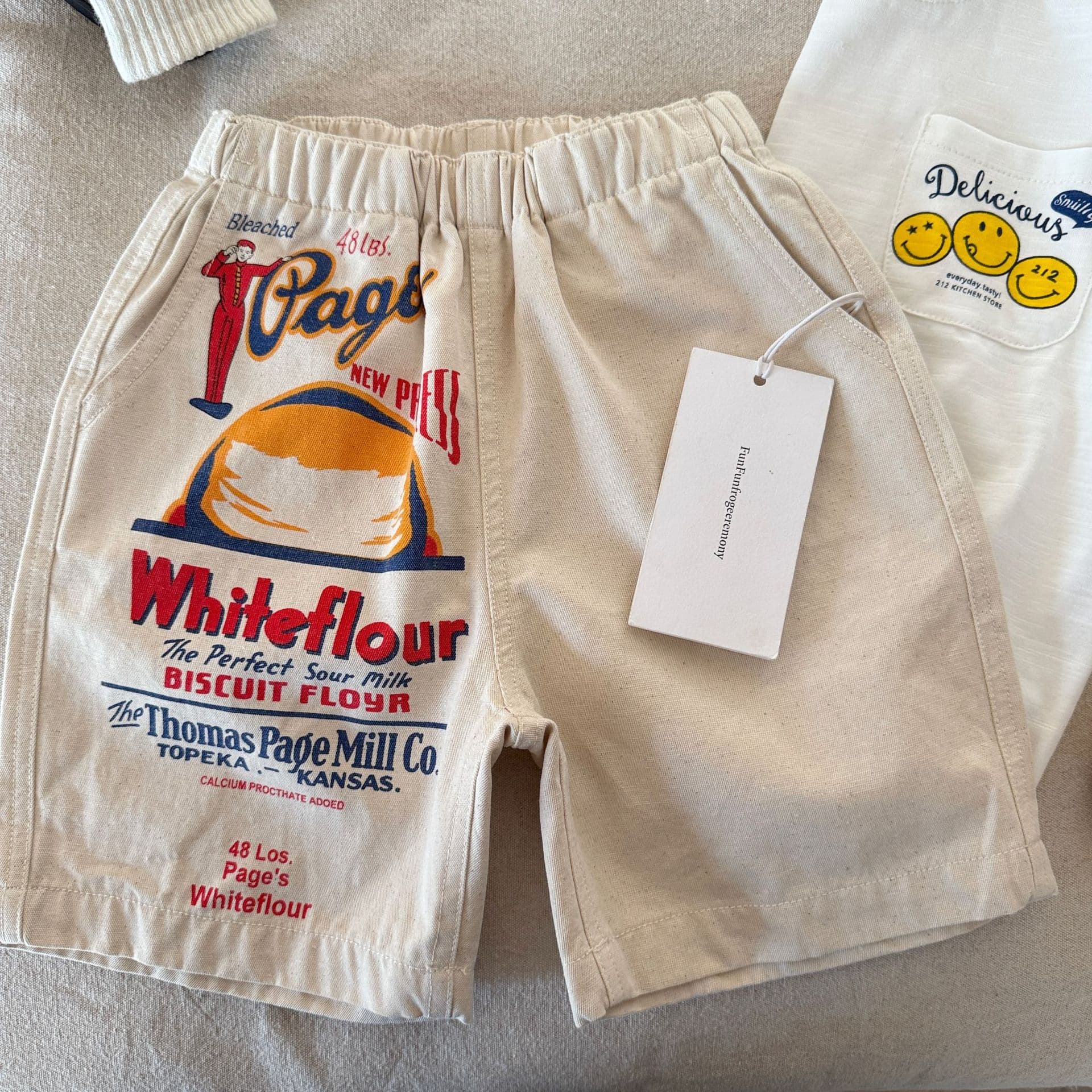 [Original Copyright Series] 2026 Summer Boys' Shorts Girls' Shorts Knee-Length Korean Style Vintage Children's Clothing