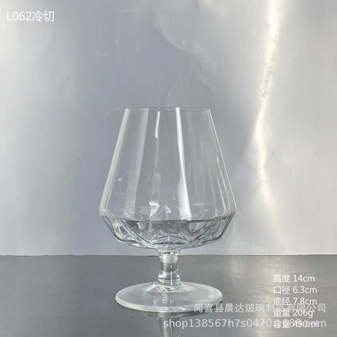 Belly brandy glass red wine glass wine glass short stem glass diamond glass hotel wine glass whiskey glass
