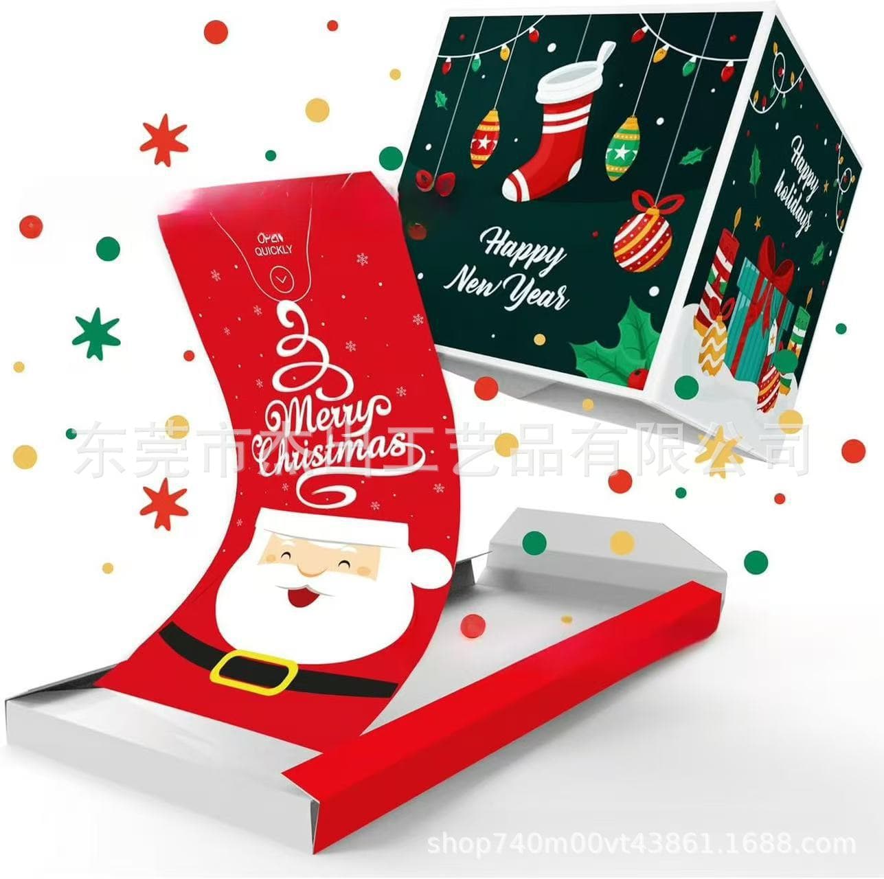 Cross-border Christmas Exploding Surprise Card