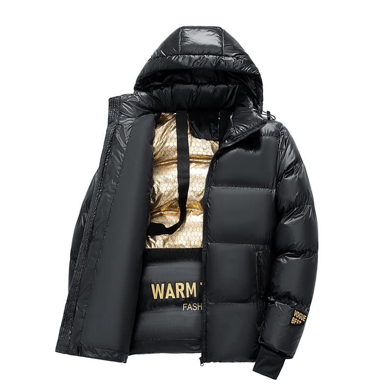 New Winter Cotton Coat Men Women Black Gold Thickened Cotton Puffer Couple Style Graphene Coat Men Autumn Winter Outdoor Jacket
