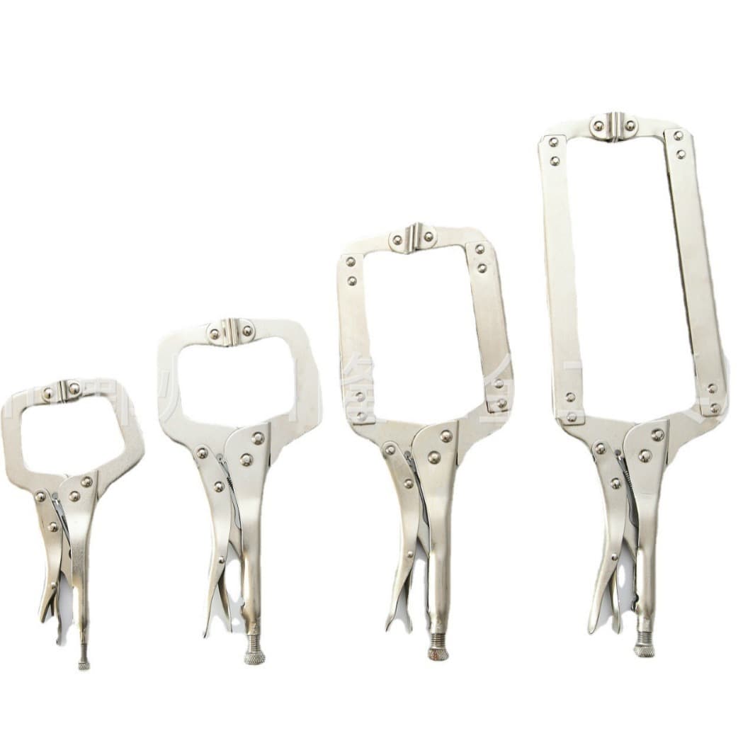 Manufacturer wholesale 5-inch 6-inch 9-inch 11-inch 18-inch adjustable head C-type locking pliers, woodworking locking pliers, clamp saving effort pliers quick.