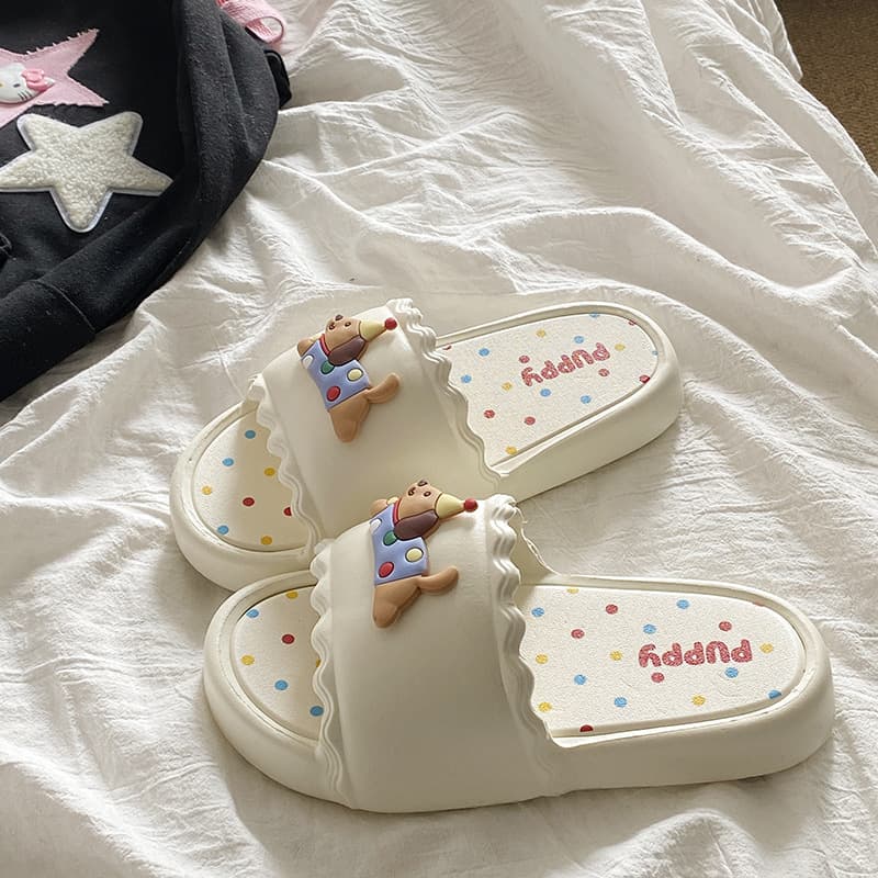 Cloud-like Slippers for Women Summer EVA Indoor Home Quiet Thick Sole Bathroom Non-slip Sandals for Women Outdoor Wear