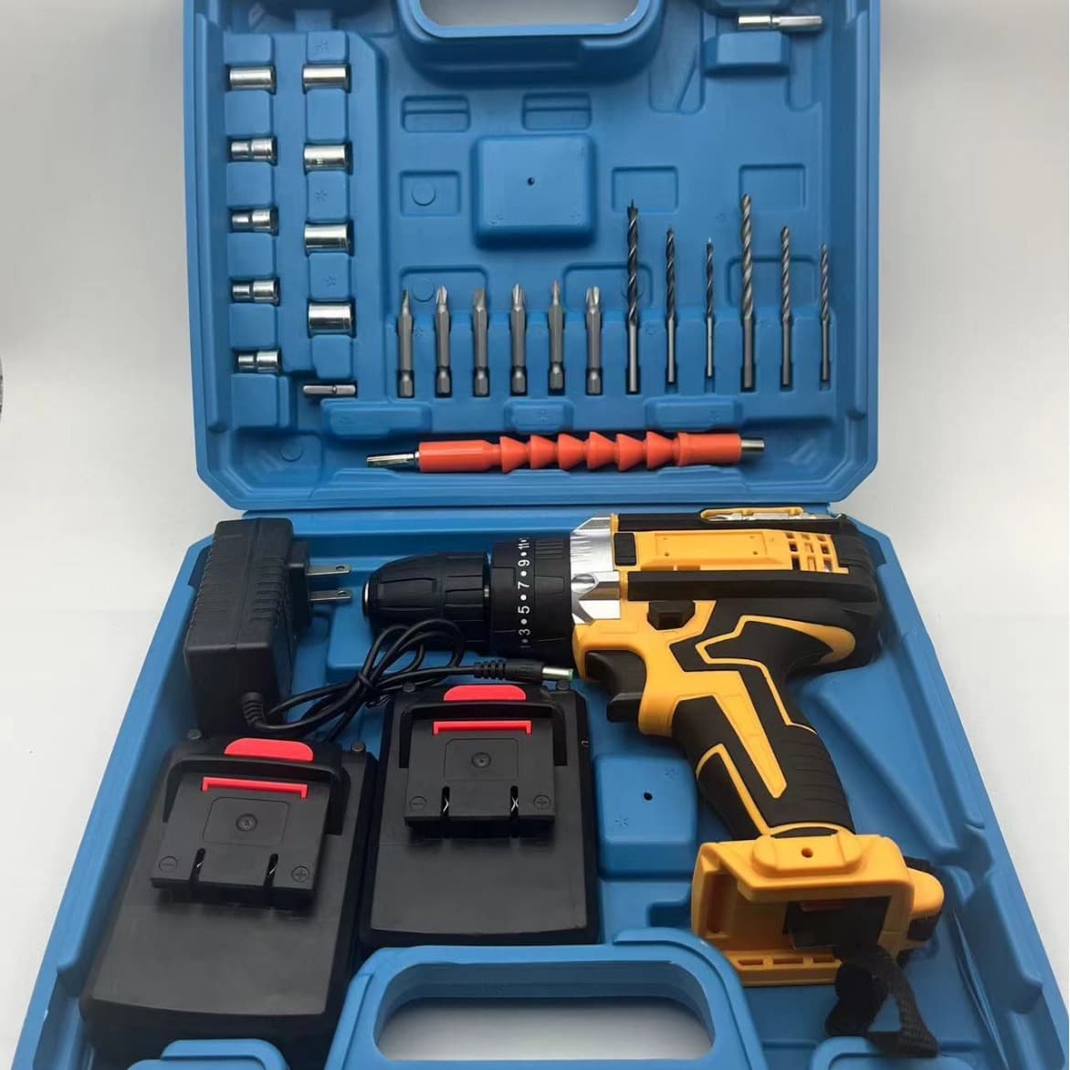 High Power Cordless Drill, Multi-Functional Impact Drill, Electric Screwdriver, Lithium-Ion Power Tool