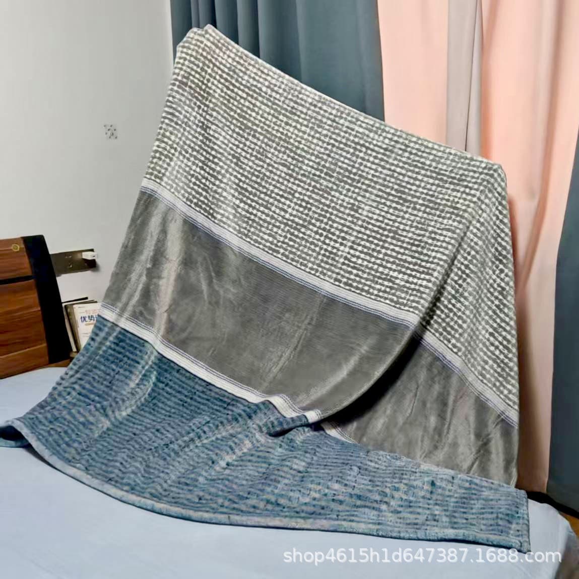 Raschel blanket winter thickened blanket nap single bed cover dorm men's coral flannel sheet