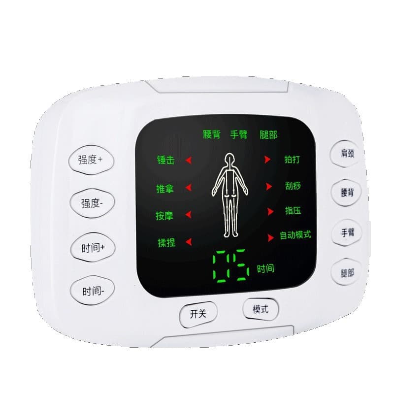 New EMS Cross-border Full Body Massager Mid-frequency Multi-functional Dual Output Pulse Therapy Device for Middle-aged and Elderly