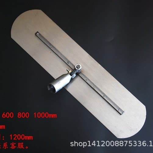Manufacturer supplies special-shaped extension, large concrete trowel, mud board, craftsman's tools, leveling, slurry lifting
