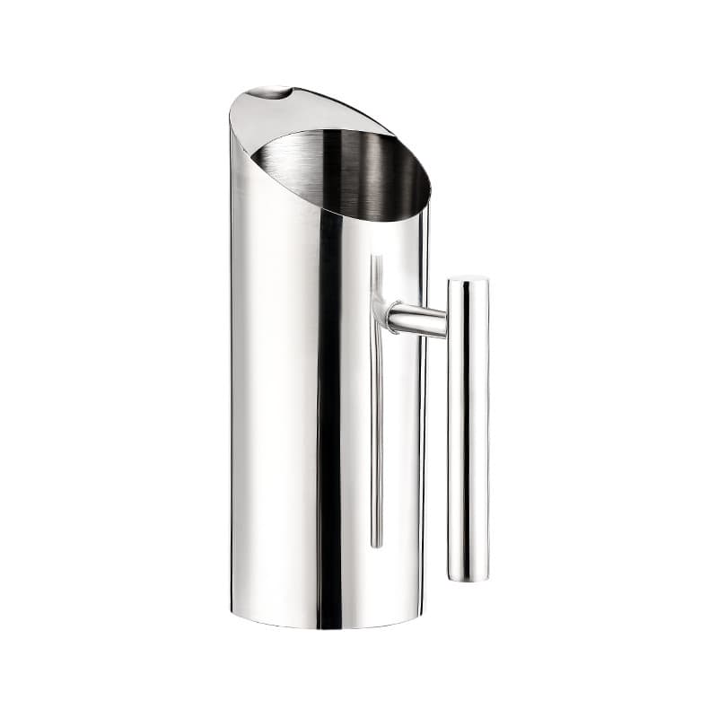 Stainless Steel Straight Pitcher Bar Ice Bucket Water Pitcher Cocktail Cold Water Pitcher Coffee Pitcher Fruit Pitcher Wine Decanter
