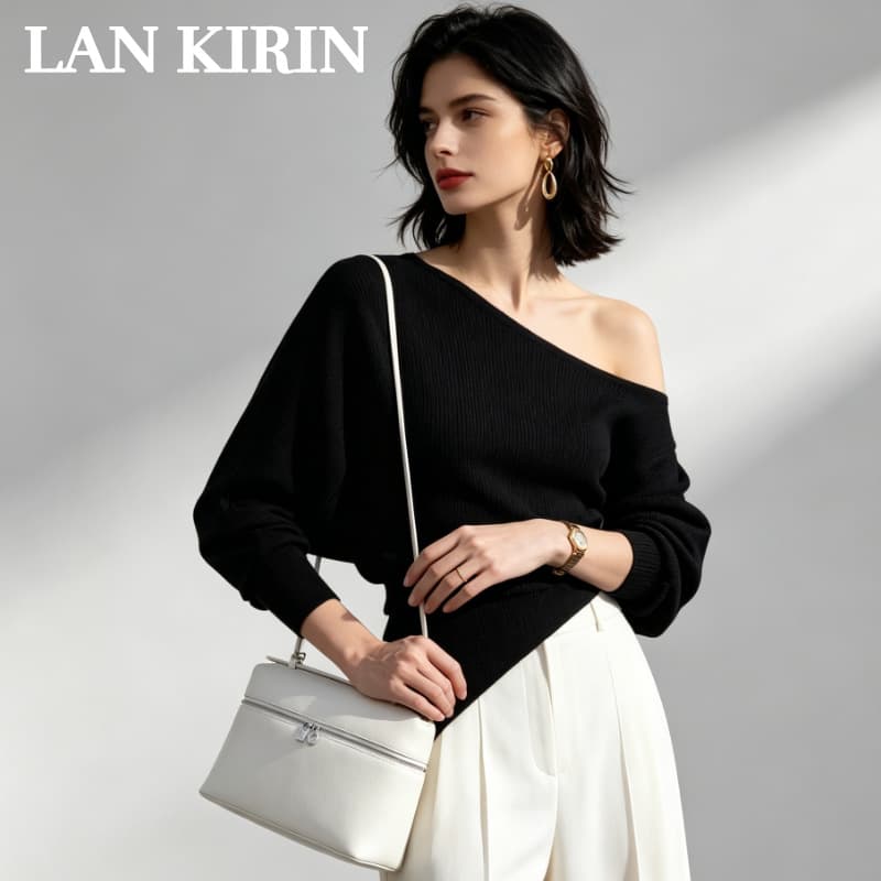 Cross-border exclusive top women's handheld leather shoulder crossbody bag for fashionable daily matching
